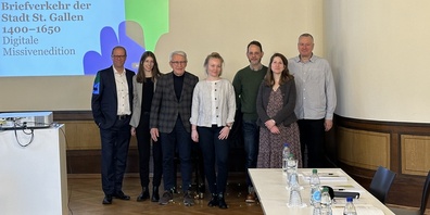 Das Umsetzungsteam: Stefan Sonderegger, Noëmi Schöb, Werner Hagmann, Alina Mächler, Arman Weidenmann, Nicole Stadelmann und Andreas Kränzle