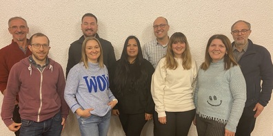 Das OK (hinten v.l.): Radi Piljic, Goran Bugara, Marco Luchetti, und Klemens Dudli  / (vorne v.l.) Fabian Scherler, Sanja Kriznik Sostaric, Claudia Linnemann, Leandra Di Salvo und Katja Di Salvo.