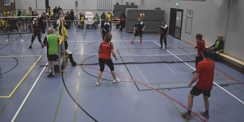 Eine der Wettkampfdisziplinen war Prellball.