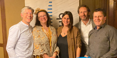 Luden zur 3. RMC-Hauptversammlung nach Altstätten (v.l.n.r.): Simon Ender, Margit Hinterholzer, Martina Jenny, Willy Tanner und Berni Köppel. Es fehlt Sacha Sapra.