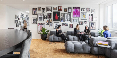 Die Lounge im neuen Kreativhaus