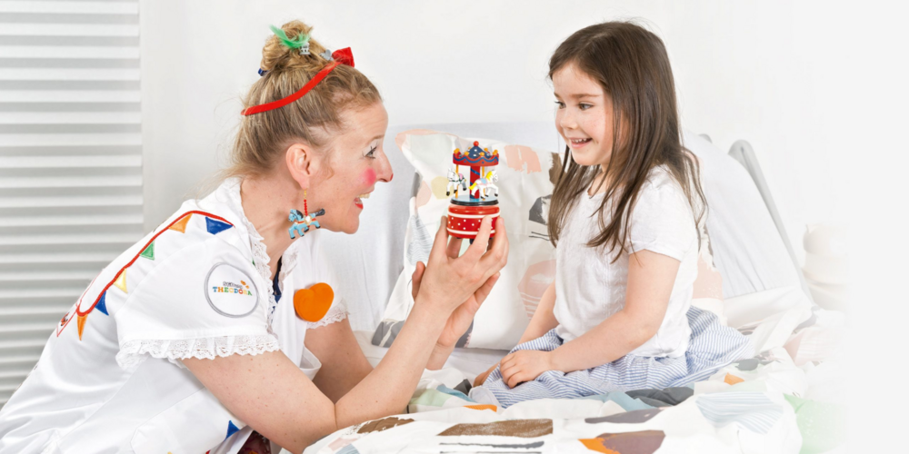 1 Interaktion = 1 Kinderlachen im Spital