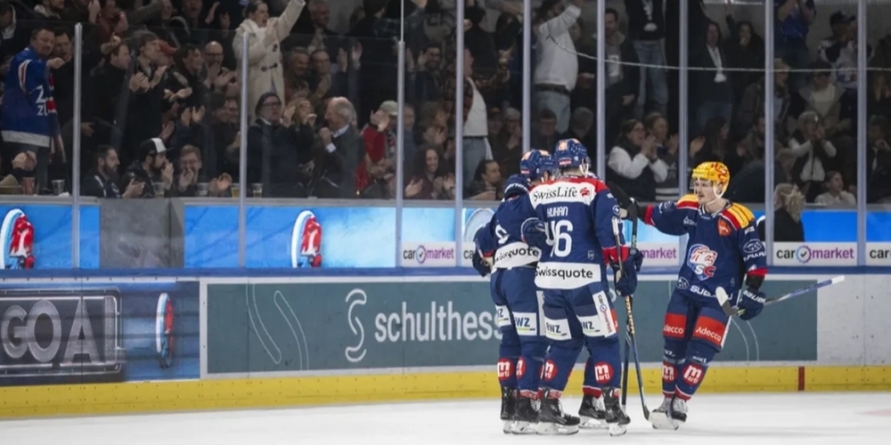 Die Erlösung: die Lions jubeln nach dem Siegestreffer in der Zweiten Overtime.