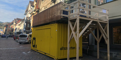 Ein Stück Natur in der Stadt – der gelbe Container in Altstätten