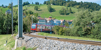 Das Trassee der Appenzeller Bahnen zwischen Urnäsch und Herisau wird erneuert.