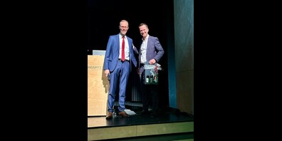 HEV-Präsident Thomas Leu und Nationalrat Pascal Schmid.