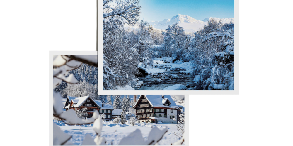 Die zwei neuen winterlichen Motive…
