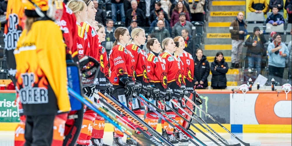 Konzentrierter Blick in Richtung Entscheidung: Die Bernerinnen greifen nach dem Titel.