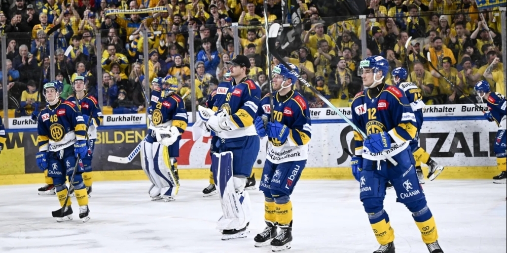 Dürfen weiterhin auf die erfolgreiche Titelverteidigung hoffen: die Spieler des HCD am Spengler Cup.