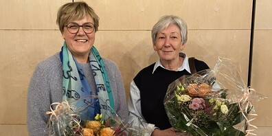  Präsidentin Sigrun Holz und Aktuarin Cornelia Kühnis feierten zusammen 20 Jahre Hospiz- und Entlastungsdienst.