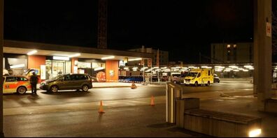 Der Tatort der Messerstecherei am Bahnhof Sargans