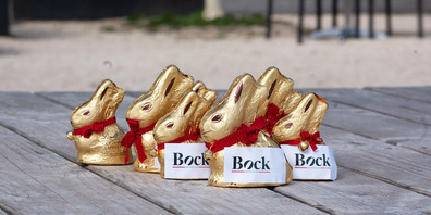 100 goldige Schoggihasen verstecken sich am Samstag auf dem Herrenacker. Wer die leere Verpackung zurückbringt, kann tolle Preise gewinnen. 