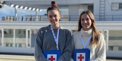 Das SRK Kanton St.Gallen wirbt in der Region um neue Mitglieder.