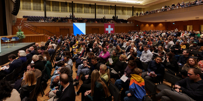 Das Kongresshaus war fast voll bei der Einbürgerungsfeier.