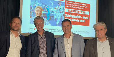 v.l.n.r.: Daniel Romer, Dr. Johannes Weber, Gregory Custodia, Peter Kuratli