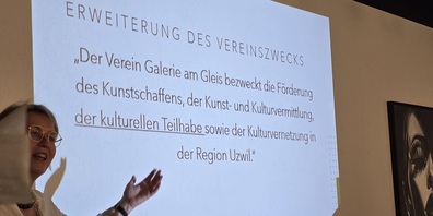 Präsidentin Anja Nützi erläuterte die erweiterten Ziele des Vereins.