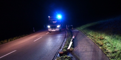 Am Donnerstag verunfallte auf der Husenstrasse ein 17-jährige Motorradfahrerin.