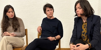 Im Bild v.l.: Helena Stäbler (Moderation), Luzia Krempl (Kantonsrätin) und Bettina Surber (Kantonsrätin).