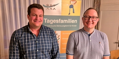 Interessierte und engagierte Revisoren: Neugewählt ist Michael Helbling (l.)  und wiedergewählt Thomas Jud.