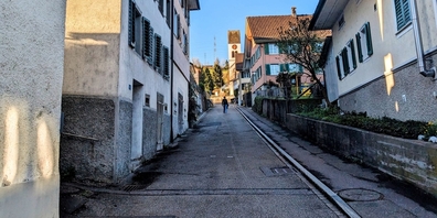 Durch die Kirchgasse in Schmerikon wird der eingedolte Goldbergbach führen.