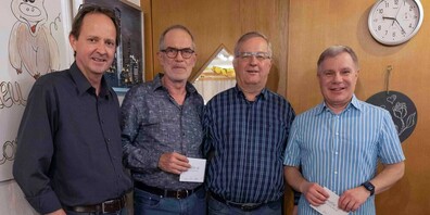 v.l.n.r.: Daniel Angehrn, Hans Köppel, Robert Hangartner, Carmelo Cinconze