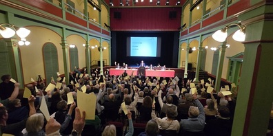 Samt und sonders einstimmige Beschlüsse an der Ortsbürgerversammlung in der Tonhalle Wil.