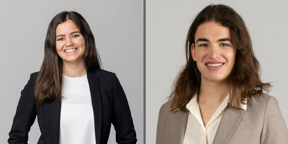 Tina Deplazes (links) und Michelle Halbheer wurden für das Partei-Präsidium gewählt.