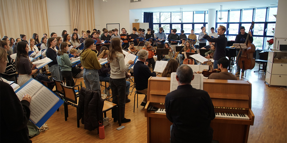 Jetzt wird geprobt: Die verschiedenen Ensembles der Kanti Sargans bereiten sich auf ihr Konzert im Mai vor. 