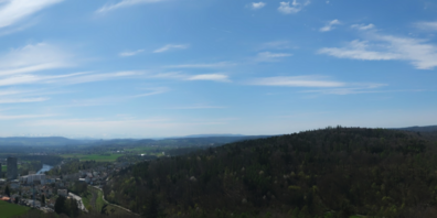 Blick von Neuhausen ins Zürcher Unterland