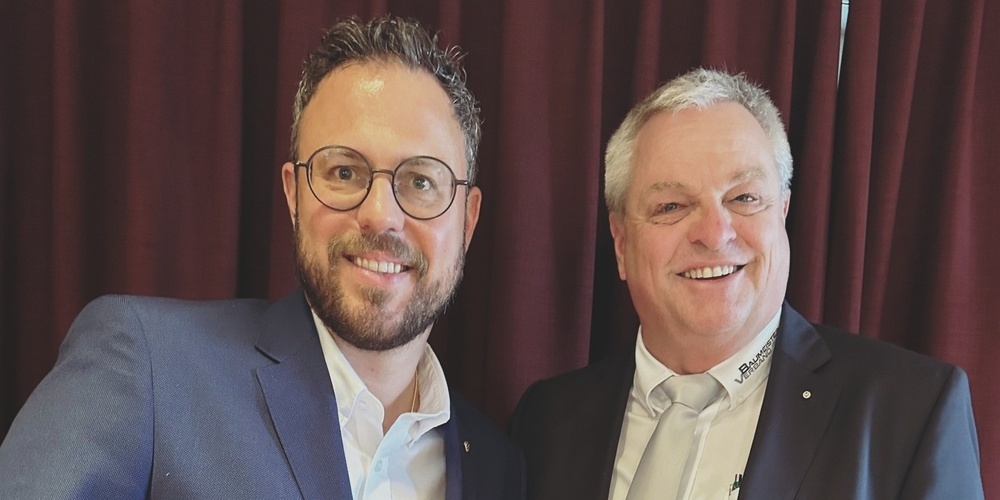 Fabian Buff (links) übernimmt das Präsidium von seinem Vorgänger Andreas Ackeret.
