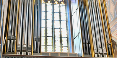 Das neue Westwerk in St.Laurenzen: Die grösste Pfeife ist knapp zehn Meter hoch. 