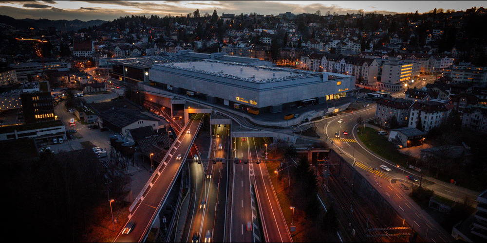 Eines der beschlossenen Ostschweizer Projekte ist die dritte A1-Röhre Rosenberg mit dem Zubringer Güterbahnhof in der Stadt St.Gallen.