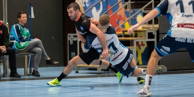 Den Titelaspiranten zum Wanken bringen – GC Amicitia (hier Topscorer Martin Popovski) geht mit viel Schwung in das Halbfinal-Duell mit dem HC Kriens-Luzern..