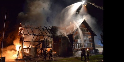 Brand in Heiden am 13. April 2024.