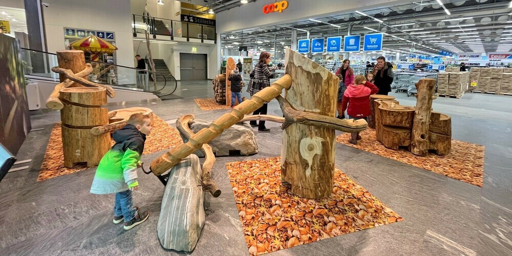 Die Roadshow «Into the Green» holt im April und Mai Naturfeeling ins Einkaufszentrum Gallus Markt St. Gallen.