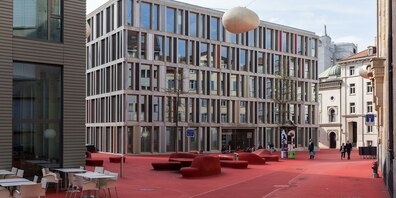 Der Raiffeisenplatz in St.Gallen