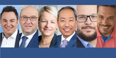 Von links: Raphael Frei, Beat Tinner, Christine Bolt, Jigme Shitsetsang, Martin Stöckling und Jens Jäger. (Quelle: die Ostschweiz)