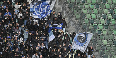 In der Saison 2023/2024 wurde in Luzern der Gästesektor aufgrund von gewaltsamen Ereignissen bei Fussballspielen gesperrt. (Archivbild)