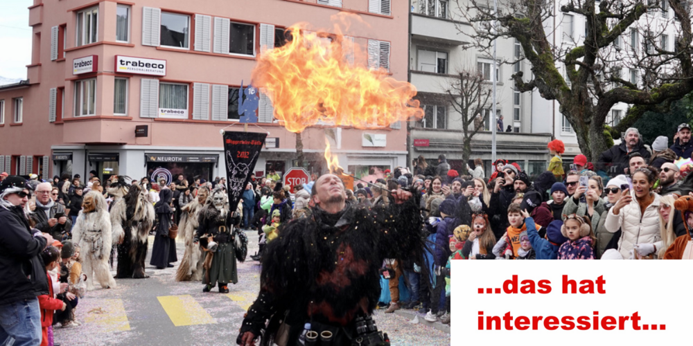 Der Fasnachtsumzug in Rapperswil hat die Linth24-Leserinnen und -Leser im Februar 2024 am meisten interessiert.