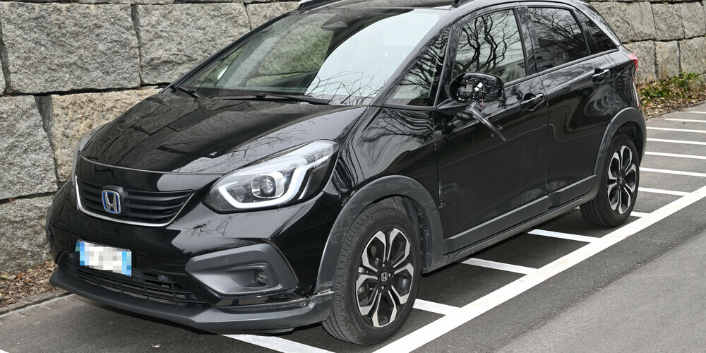 Das Unfallauto erlitt einige Kratzer.