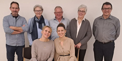 Neues Mitglied, geschrumpfter Vorstand: Fernando John (Neumitglied), Agnes Pfiffner (abtretendes Vorstandsmitglied), Werner Bänziger (Neumitglied), Margrit Kappeler (abtretendes Vorstandsmitglied), Hans Willi (Kassier) (hinten von links) sowie Corina Gienuth (Präsidentin), Petra Reginato-Willi (Beisitzerin) (vorne von links). 