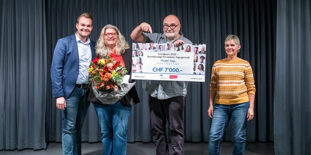 Das Theater Gaga gewann den Sozialpreis im Jahr 2022. 