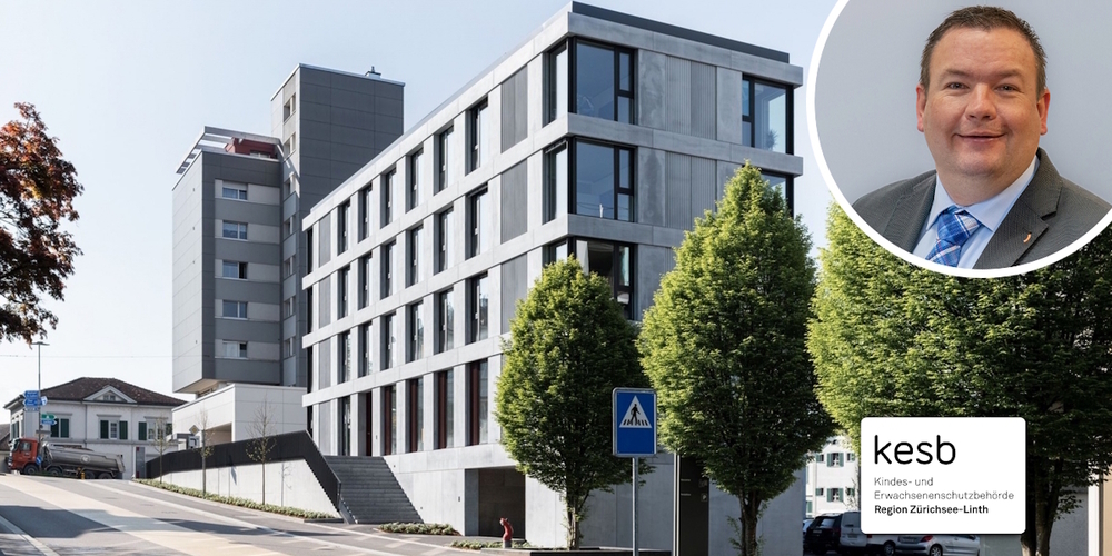 Während seiner temporären Anstellung wird Glen Aggeler (r.) das KESB-Team weiterentwickeln und personell stärken. Geplant ist ein Ausbau um 550 Stellenprozente.