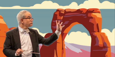 Urs Bamert dirigiert durch «Landscapes».