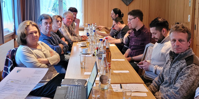 Die Pächter versammelten sich im Restaurant Rössli Romenschwanden.