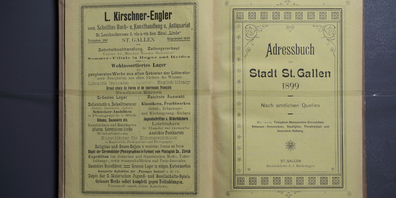 Ein Adressbuch der Stadt St.Gallen aus dem Jahr 1899.