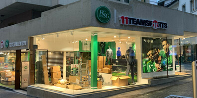 Am 8. und 9. März finden im neuen FCSG-Fanshop an der Neugasse die Eröffnungstage statt.