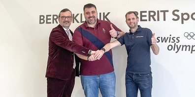 Peder Koch, Berit Klinik, Stefan Bokor, Tennisacademy Falkensteig, und Hanspeter Betschart, Berit SportClinic