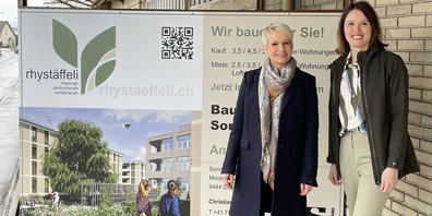 Zahnärztin Bettina Bartl (li.) und Livia Koller von der CasaInvest Rheintal AG