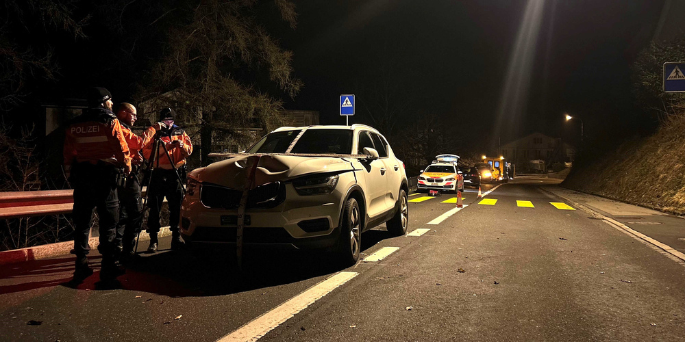 Beim Fussgängerstreifen kam es zum tragischen Unfall.
